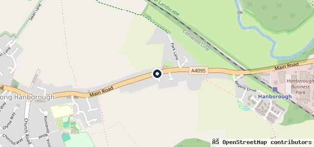 Map showing the location of Olivers Garage