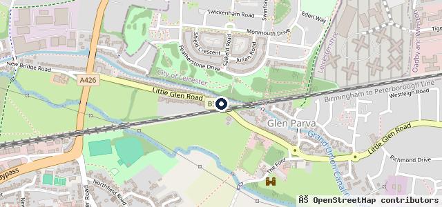 Map showing the location of P G Motors