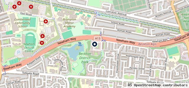 Map showing the location of Evean Recovery MOT