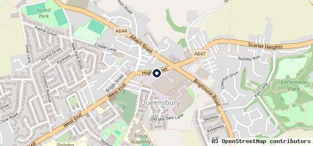 Map showing the location of Pearsons