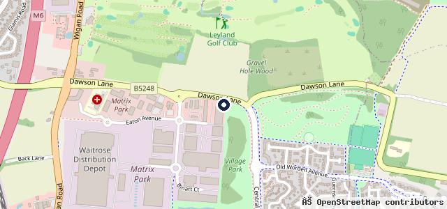 Map showing the location of P&M Autobody Repair Centre Ltd