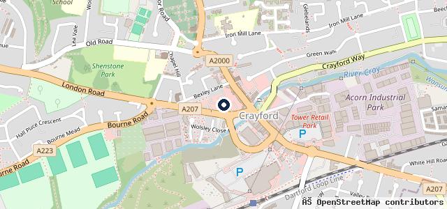 Map showing the location of Citroën Wilmoths Crayford