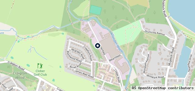 Map showing the location of Les Weirs Garage