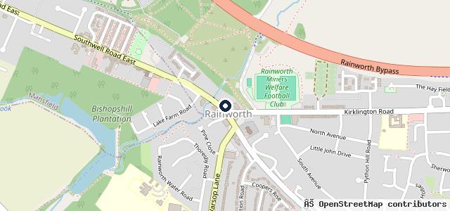 Map showing the location of Rainworth Motorist Discount & DIY Store