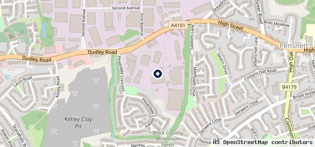 Map showing the location of R.H.R. Services Ltd