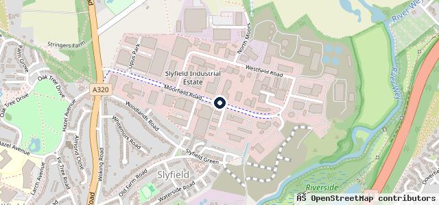 Map showing the location of Richmond MG Guildford