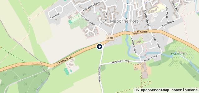 Map showing the location of Crackmore Garage Workshop