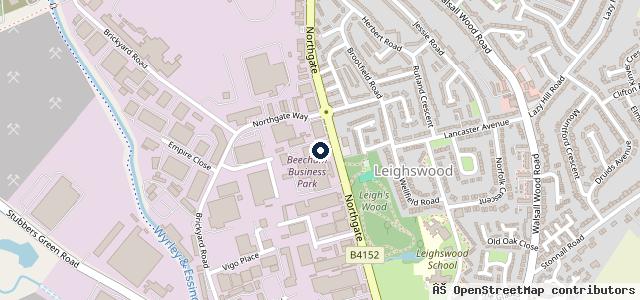 Map showing the location of Dennis Eagle - Aldridge Service Centre