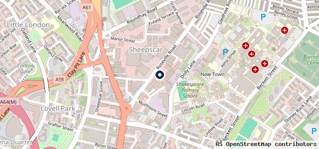 Map showing the location of Shell