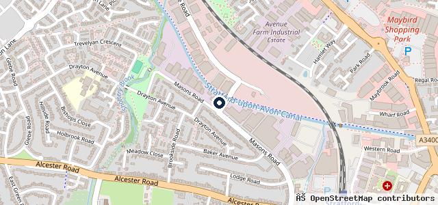 Map showing the location of ETB Autocentres - Tyres & MOT - Stratford