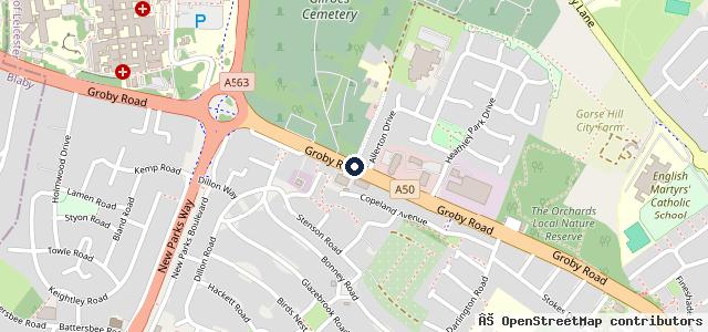 Map showing the location of Vertu Skoda Leicester