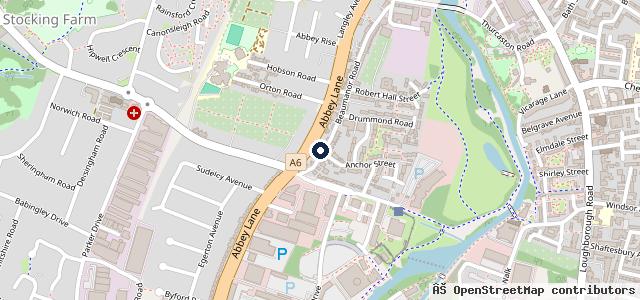 Map showing the location of Kwik Fit