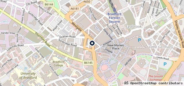 Map showing the location of Scooter Guys