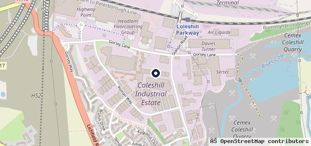 Map showing the location of Polaris Britain Ltd
