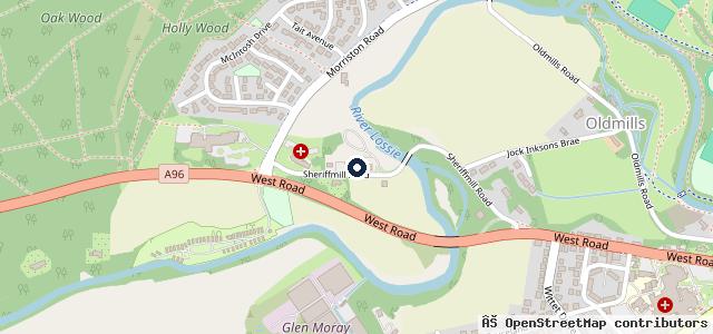 Map showing the location of Bosch Car Service - Sheriffmill Motor Company LTD