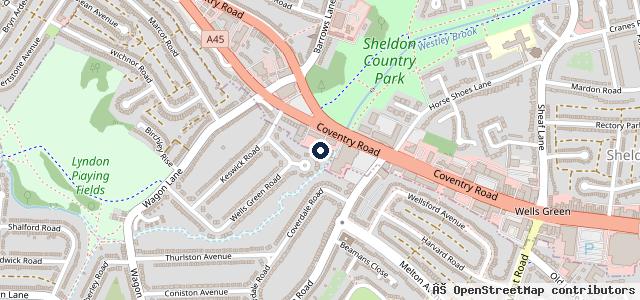 Map showing the location of Sheldon MOT Centre Ltd