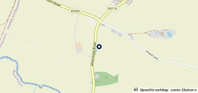 Map showing the location of Atherstone Garage Ltd