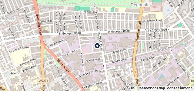 Map showing the location of Preston Autofix Garage - MOT, Service & Repair