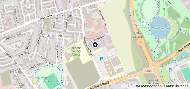 Map showing the location of SDM Mazda Falkirk