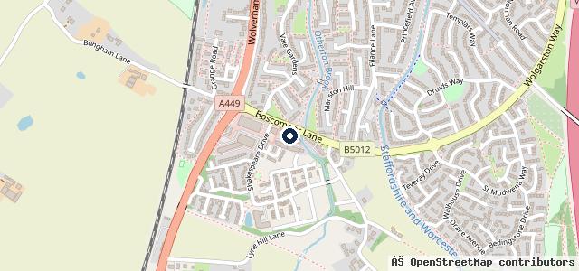Map showing the location of Stafford Panel Craft Ltd.