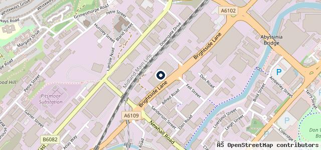 Map showing the location of Sytner Sheffield BMW