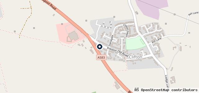 Map showing the location of Taylor's Garage - Clifton Ltd | Preston