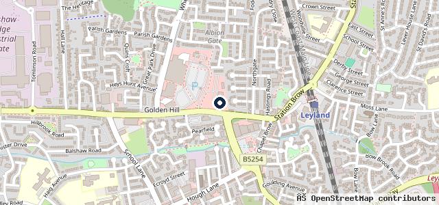 Map showing the location of Team Leyland International