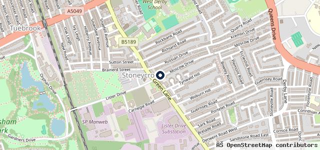 Map showing the location of The Garage
