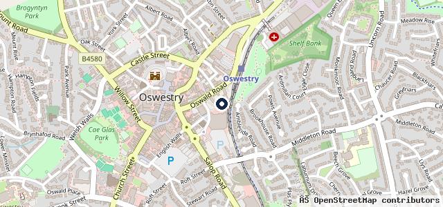 Map showing the location of The Garage