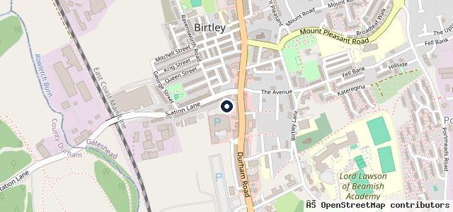 Map showing the location of Powerhouse MOT Centre