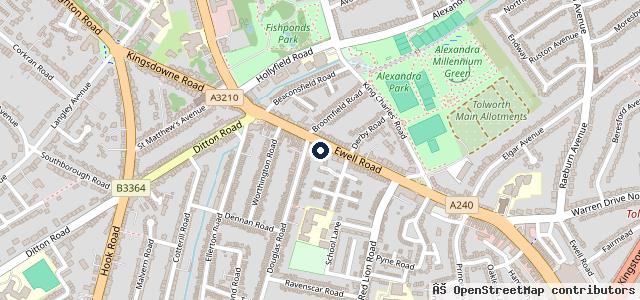 Map showing the location of Tippetts Motors