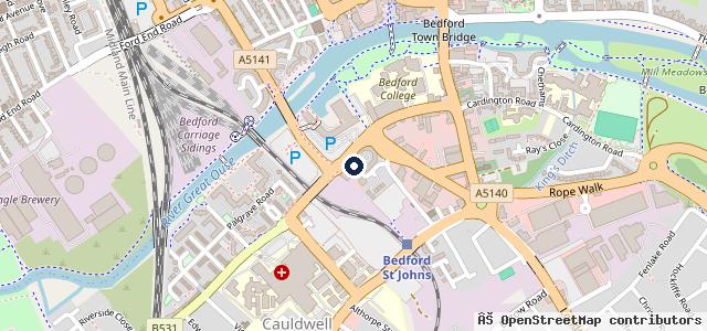 Map showing the location of Motorvation Bedford