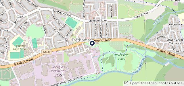 Map showing the location of Trade Sales South Wales Ltd