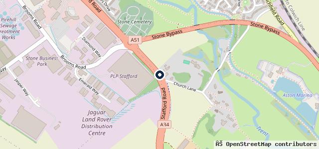 Map showing the location of TrustFord Wilmslow Ford Store