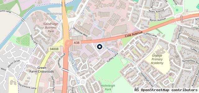Map showing the location of Vauxhall Baylis Gloucester