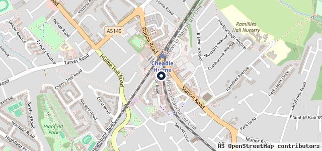 Map showing the location of Mellor Road Garage