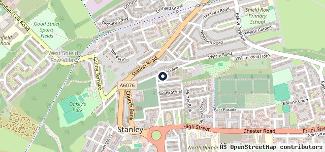 Map showing the location of View Lane Garage