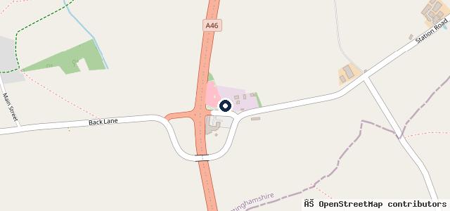 Map showing the location of ABN Automotive UK