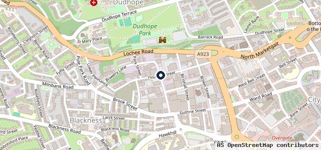 Map showing the location of Tayside Autocentre