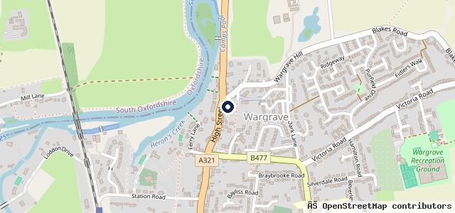 Map showing the location of Wargrave Auto Centre