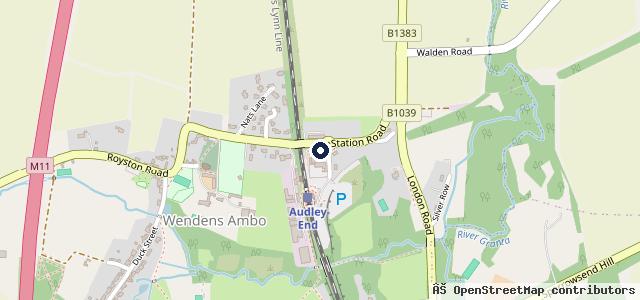 Map showing the location of Wenden Garage