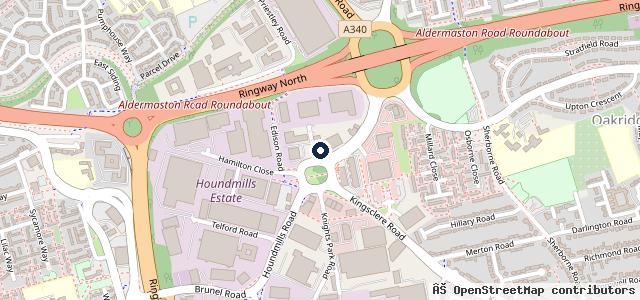 Map showing the location of Yeomans Nissan Basingstoke
