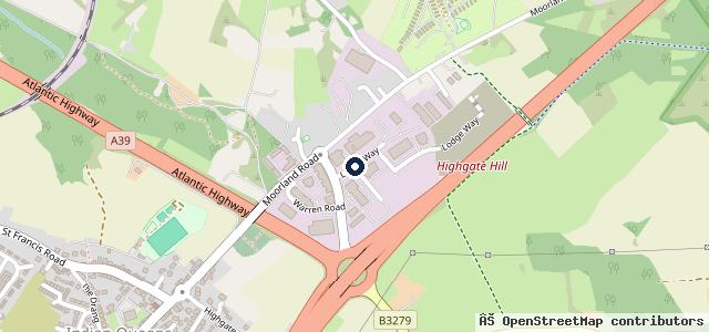 Map showing the location of Yeomans Volkswagen