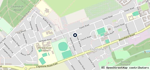 Map showing the location of Woody's Garage Services