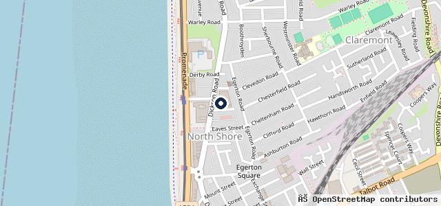 Map showing the location of Wynne's Garage
