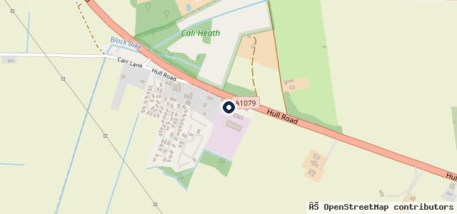 Map showing the location of York Road Garage