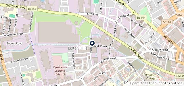 Map showing the location of Advanced Repair