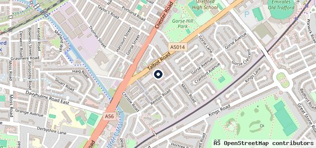 Map showing the location of Talbot MOT Centre
