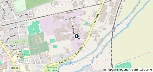Map showing the location of Olive & Nicholson