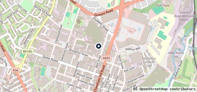 Map showing the location of Ali Autos Mot & Repair